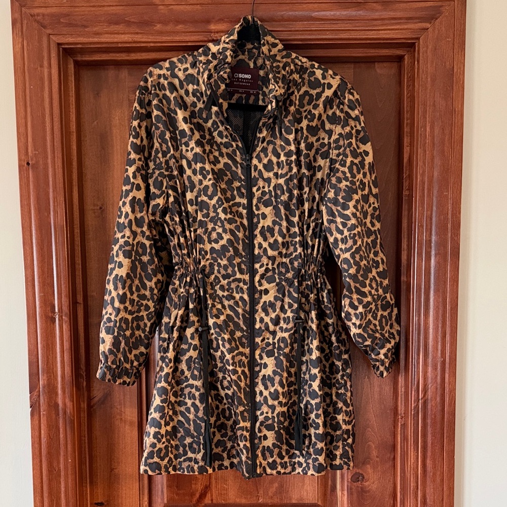 Leopard Print Utility Jacket